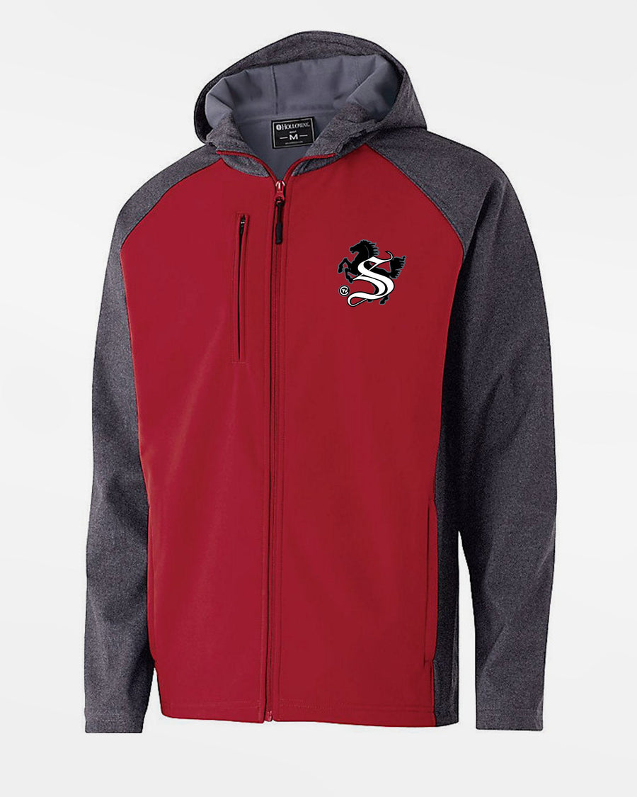 Holloway Raider Warmup Softshell Jacket, "Stuttgart Reds", rot-grau-DIAMOND PRIDE