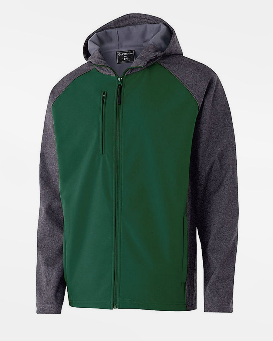 Holloway Raider Warmup Softshell Jacket, dunkelgrün-grau-DIAMOND PRIDE