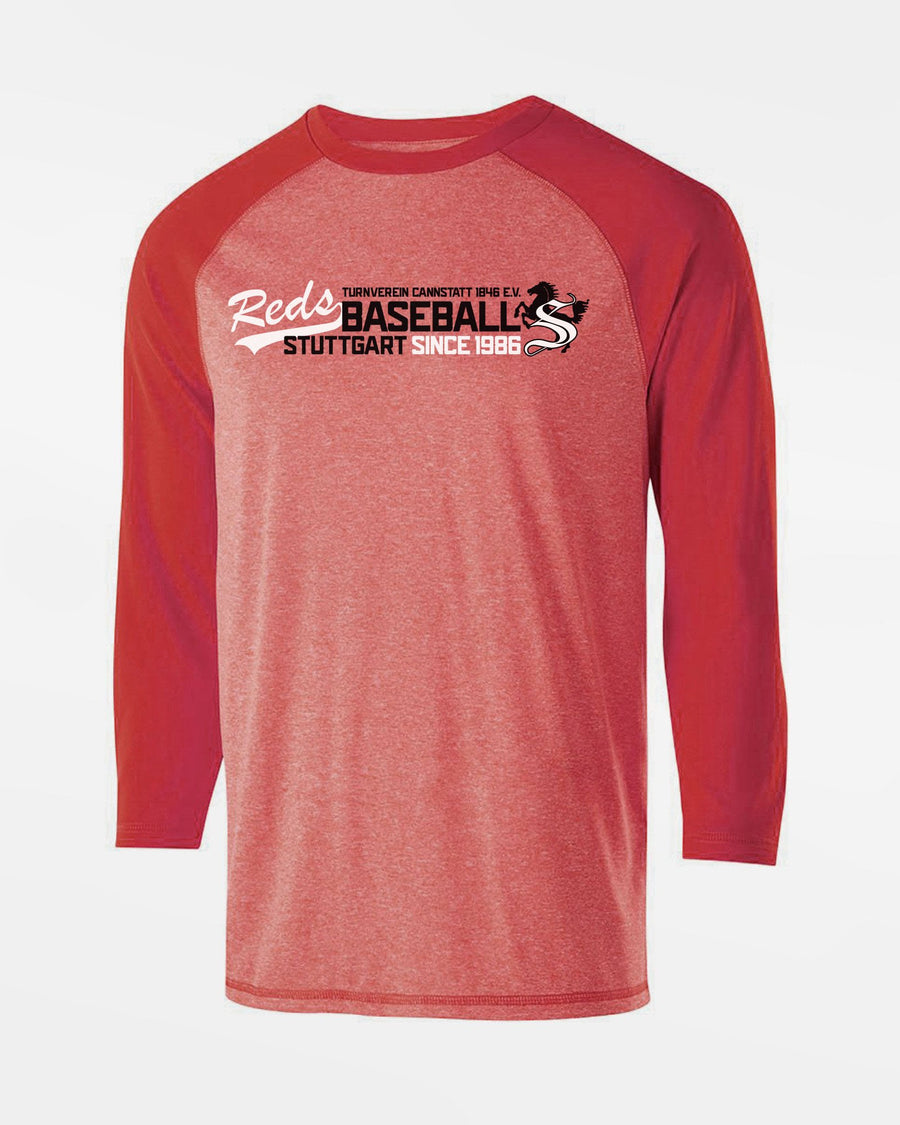 Holloway Typhoon 3/4 Sleeve Functional Shirt "Stuttgart Reds", Baseball, rot-DIAMOND PRIDE