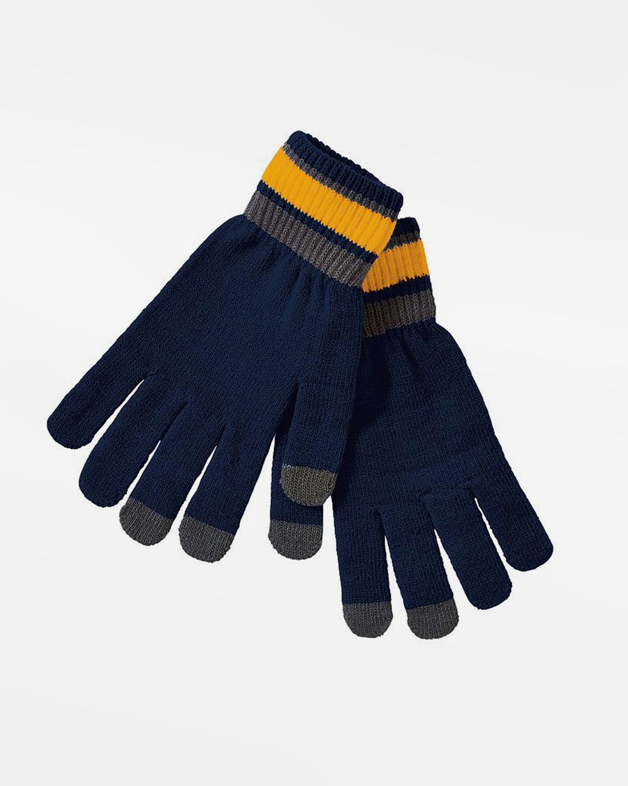 Holloway Winter-Handschuhe, navy blau-gelb-grau-DIAMOND PRIDE