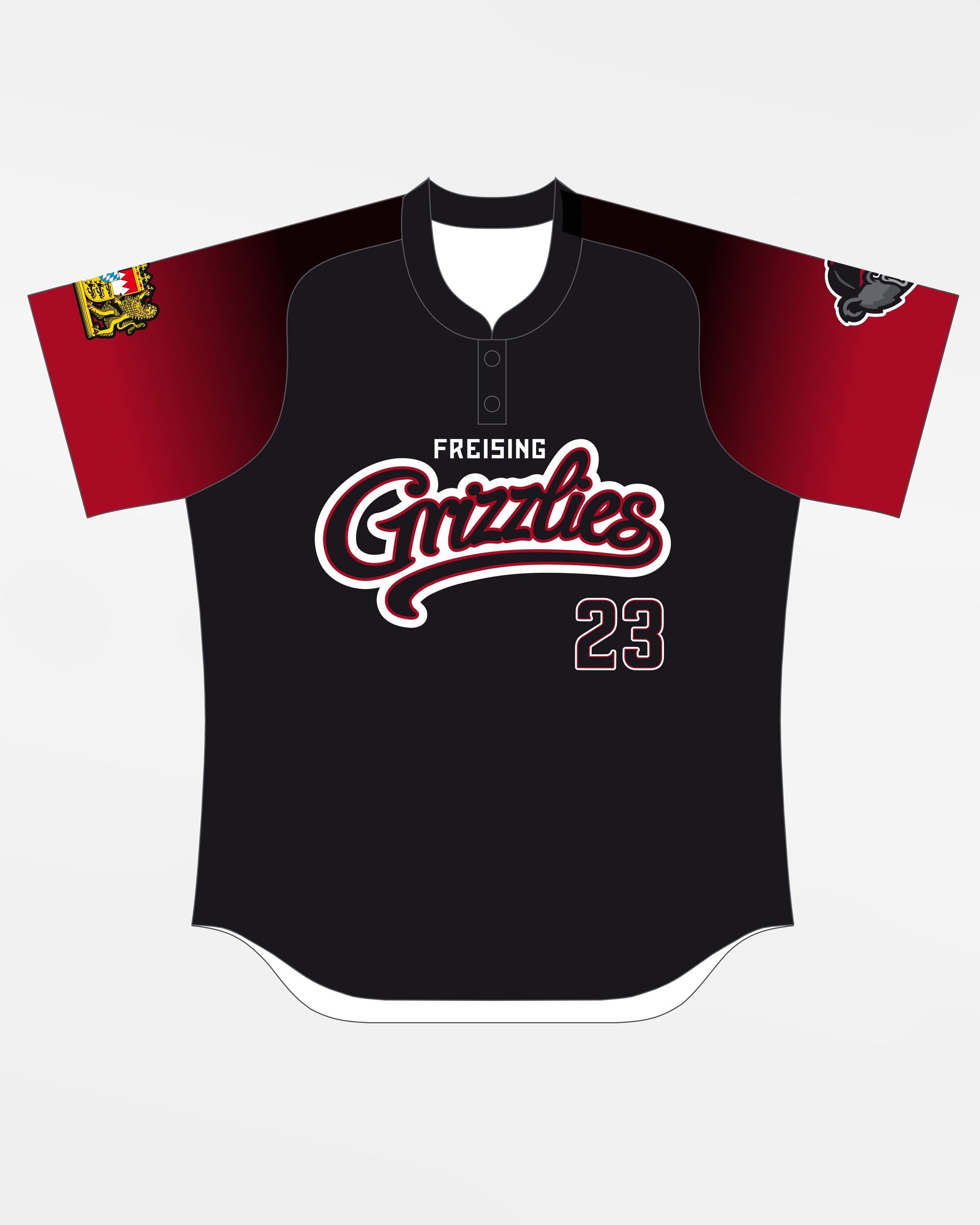 Jersey53 Game Jersey "Freising Grizzlies BBQ PREMIUM" Männer, schwarz-DIAMOND PRIDE