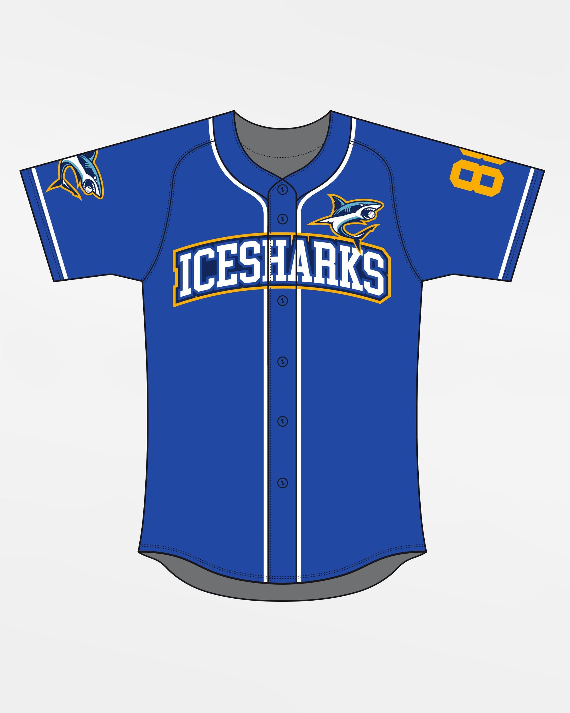Jersey53 Official Game Jersey "Altdorf Icesharks", blau-DIAMOND PRIDE