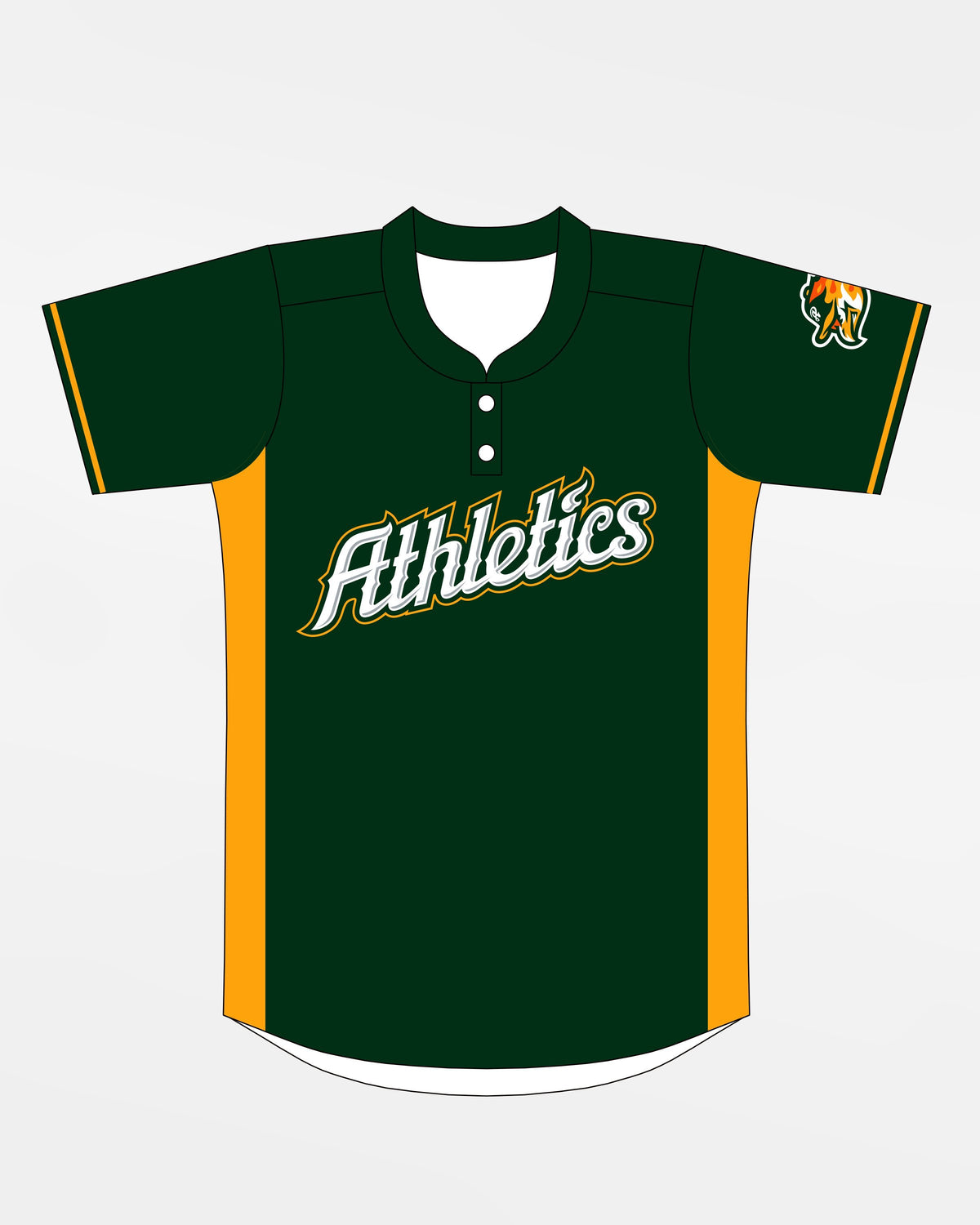 Jersey53 Softball 2-Button Repre Jersey "Attnang Athletics", dunkelgrün