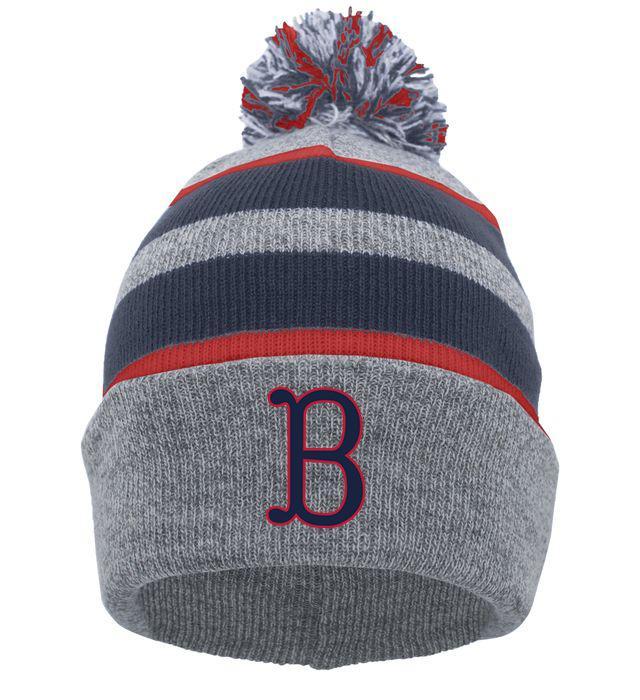Pacific PomPom-Beanie "Berlin Skylarks", B navy-rot, grau-navy blau-rot-DIAMOND PRIDE