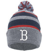 Pacific PomPom-Beanie "Berlin Skylarks", B weiss, grau-navy blau-rot-DIAMOND PRIDE