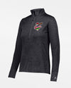 Russell Athletic Dri-Power Ladies Lightweight 1/4-Zip Pullover "Hamburg Stealers", heather dunkelgrau-DIAMOND PRIDE