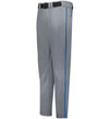 Russell Athletic Kids Piped Baseball Pant "Open Bottom", Grau/Royal Blau-DIAMOND PRIDE