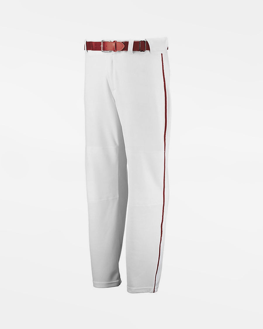 Russell Athletic Kids Piped Baseball Pant "Open Bottom", Weiss/Rot-DIAMOND PRIDE