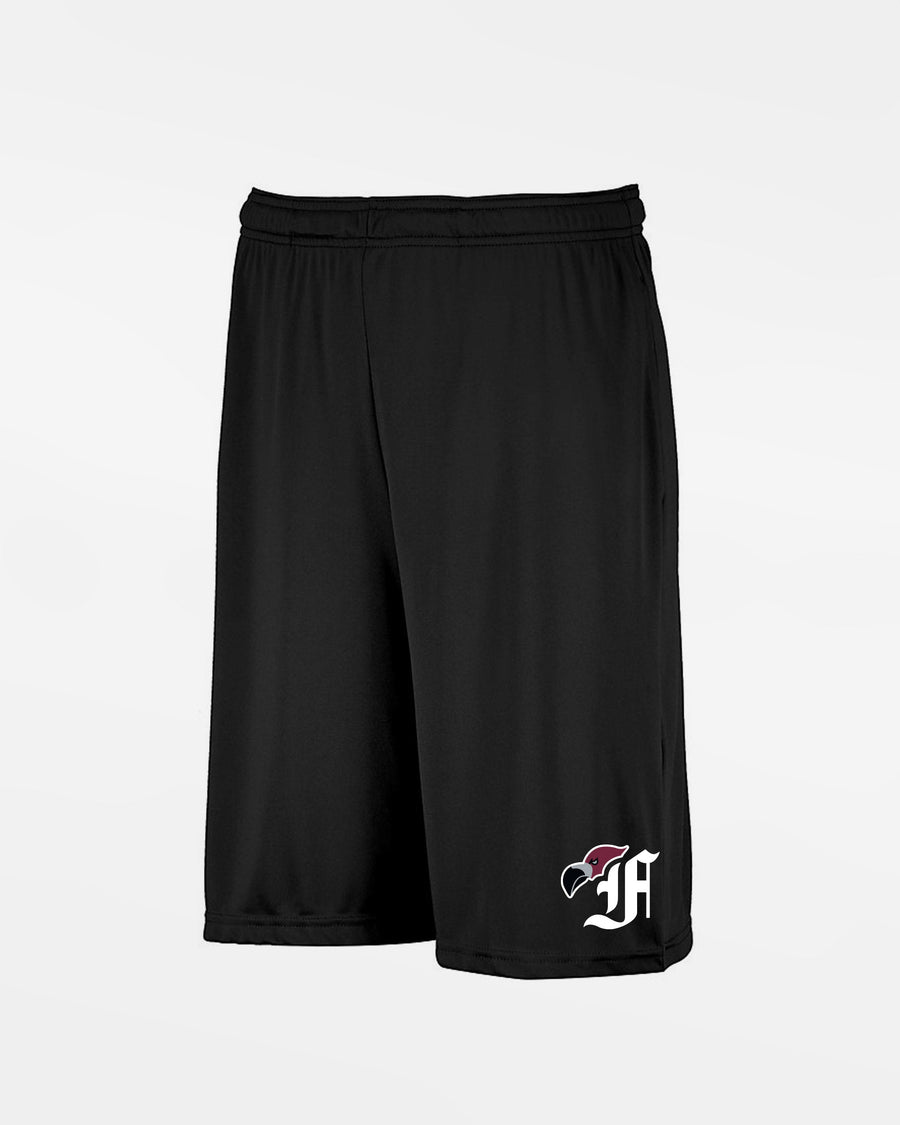 Russell Athletic Kids Stretch-Performance Short mit Taschen, "Berlin Flamingos", Bird, schwarz-DIAMOND PRIDE