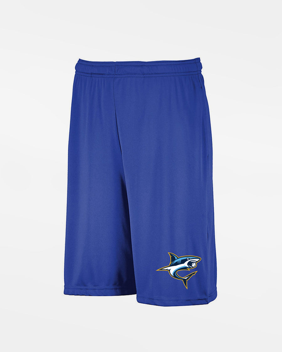 Russell Athletic Kids Stretch-Performance Short mit Taschen "Eismannsberg Icesharks", Shark, royal blau-DIAMOND PRIDE