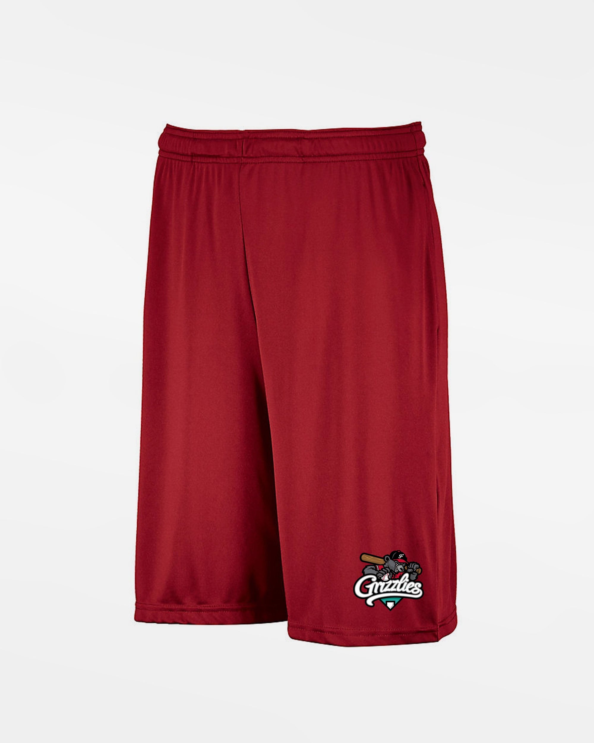 Russell Athletic Kids Stretch-Performance Short mit Taschen "Freising Grizzlies", Primary Logo, rot-DIAMOND PRIDE