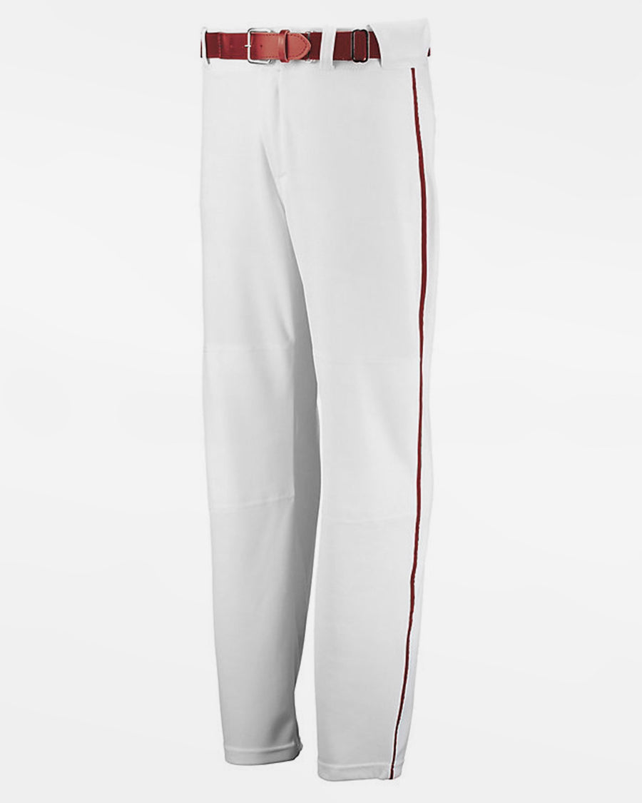 Russell Athletic Piped Baseball Pant "Open Bottom", Weiss/Rot-DIAMOND PRIDE