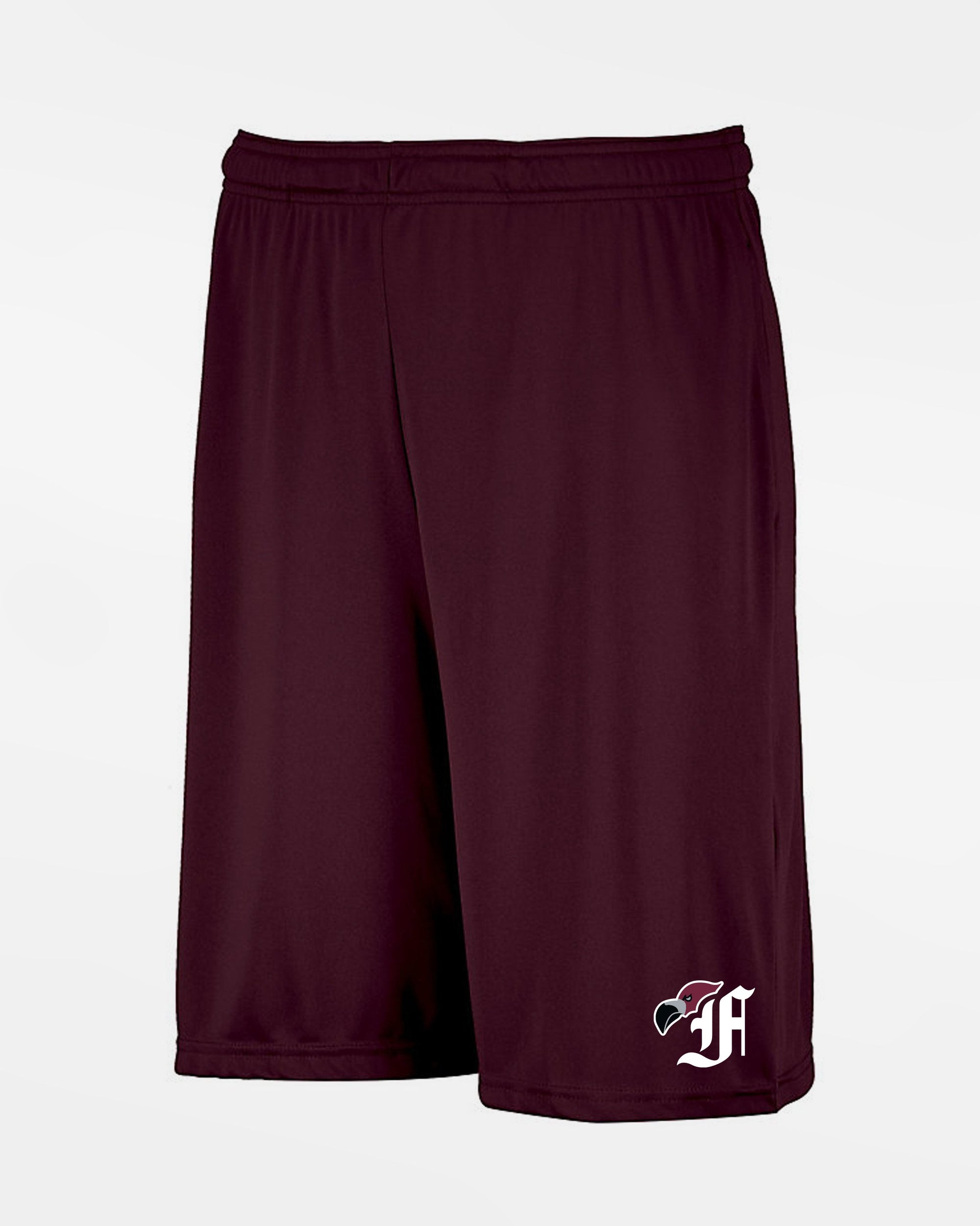 Russell Athletic Stretch-Performance Short mit Taschen "Berlin Flamingos", Bird, maroon rot-DIAMOND PRIDE