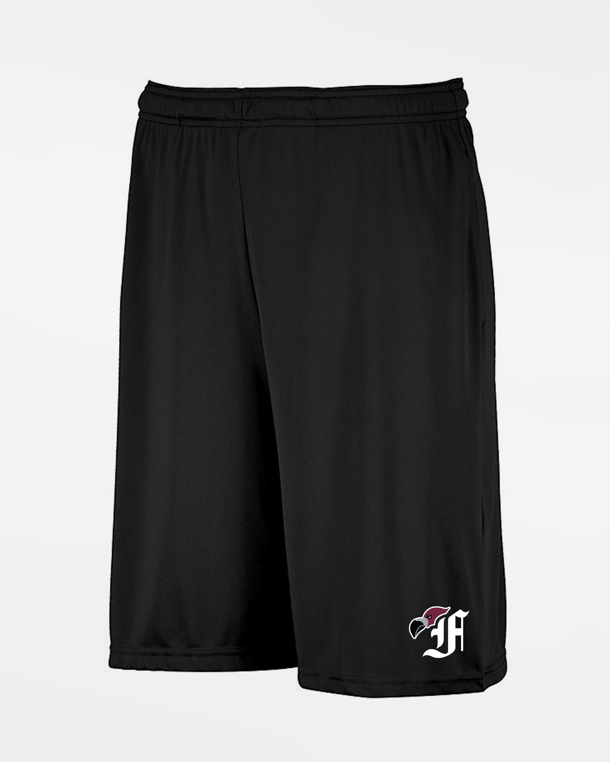 Russell Athletic Stretch-Performance Short mit Taschen, "Berlin Flamingos", Bird, schwarz-DIAMOND PRIDE