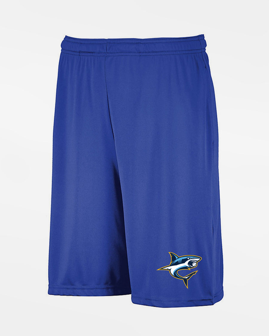 Russell Athletic Stretch-Performance Short mit Taschen "Eismannsberg Icesharks", Shark, royal blau-DIAMOND PRIDE