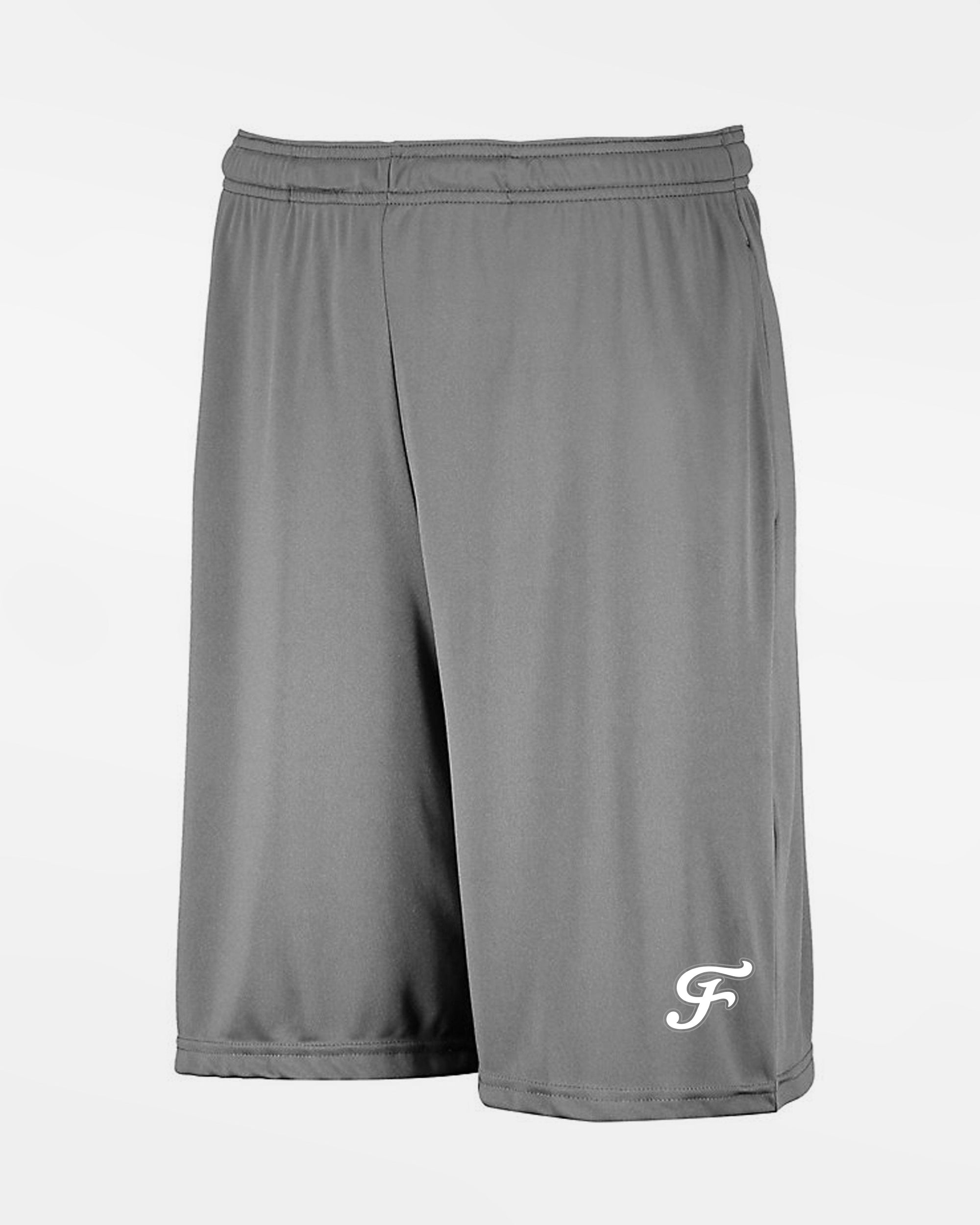 Russell Athletic Stretch-Performance Short mit Taschen "Freising Grizzlies, F, grau-DIAMOND PRIDE