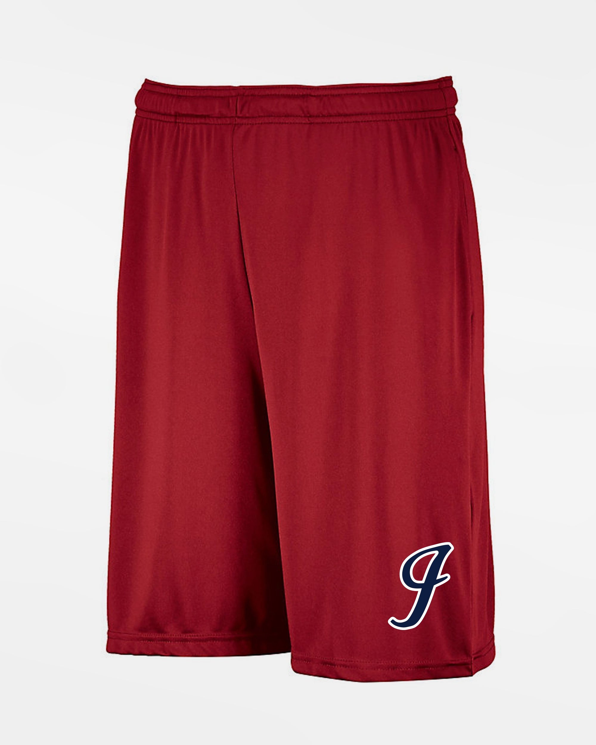 Russell Athletic Stretch-Performance Short mit Taschen "Gauting Indians", Logo, rot-DIAMOND PRIDE