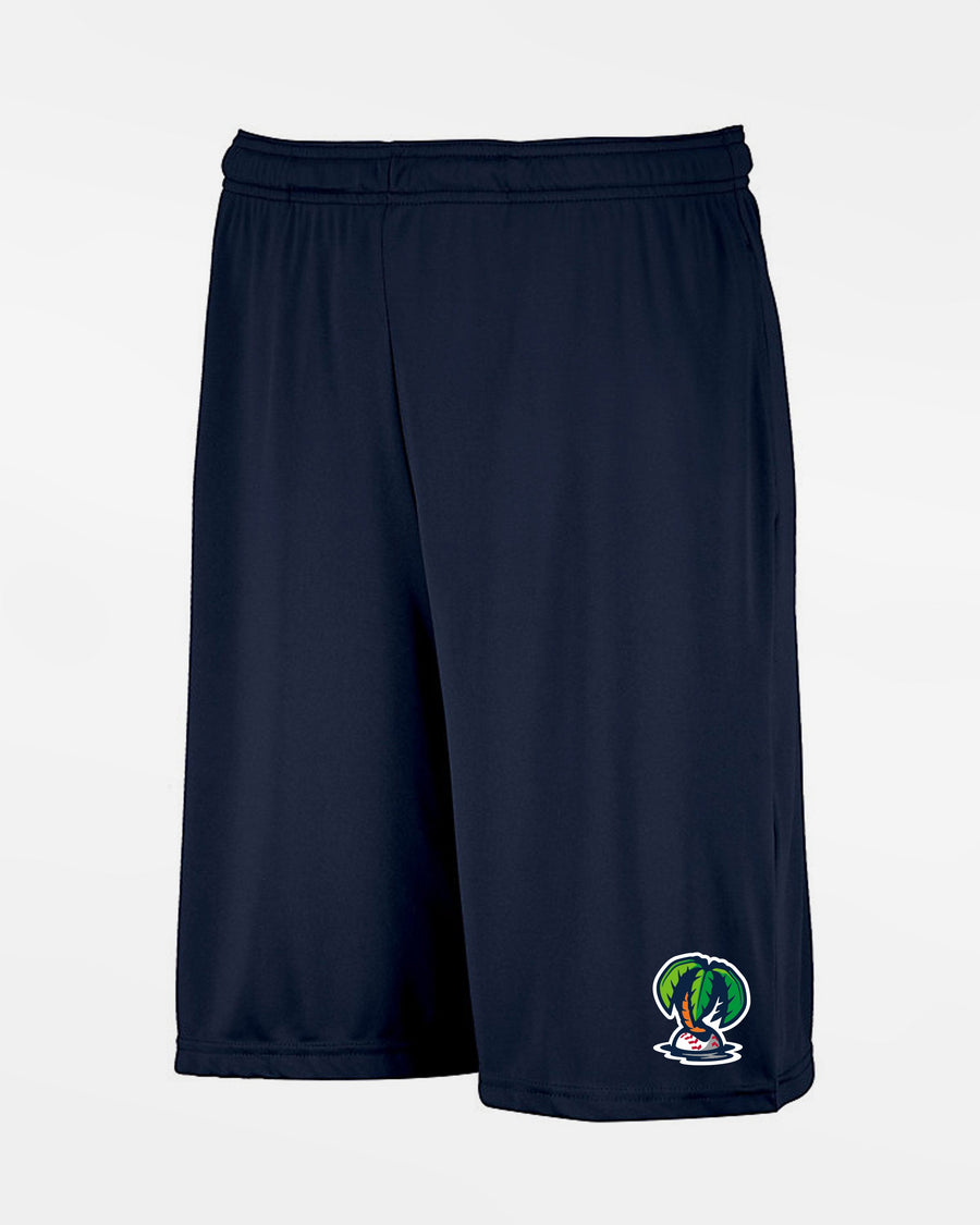 Russell Athletic Stretch-Performance Short mit Taschen, "Munich Caribes", Palme, navy blau-DIAMOND PRIDE