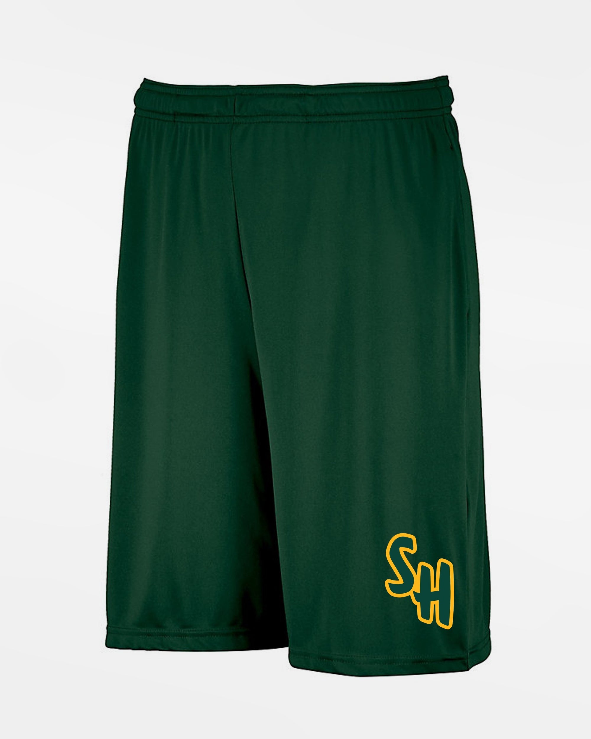 Russell Athletic Stretch-Performance Short mit Taschen "Saarlouis Hornets", dunkelgrün-DIAMOND PRIDE