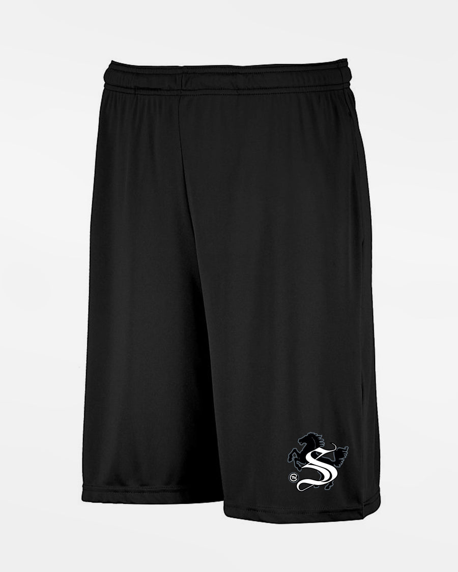 Russell Athletic Stretch-Performance Short mit Taschen "Stuttgart Reds", schwarz-DIAMOND PRIDE