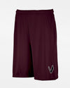 Russell Athletic Stretch-Performance Short mit Taschen "Wesseling Vermins", maroon-rot-DIAMOND PRIDE