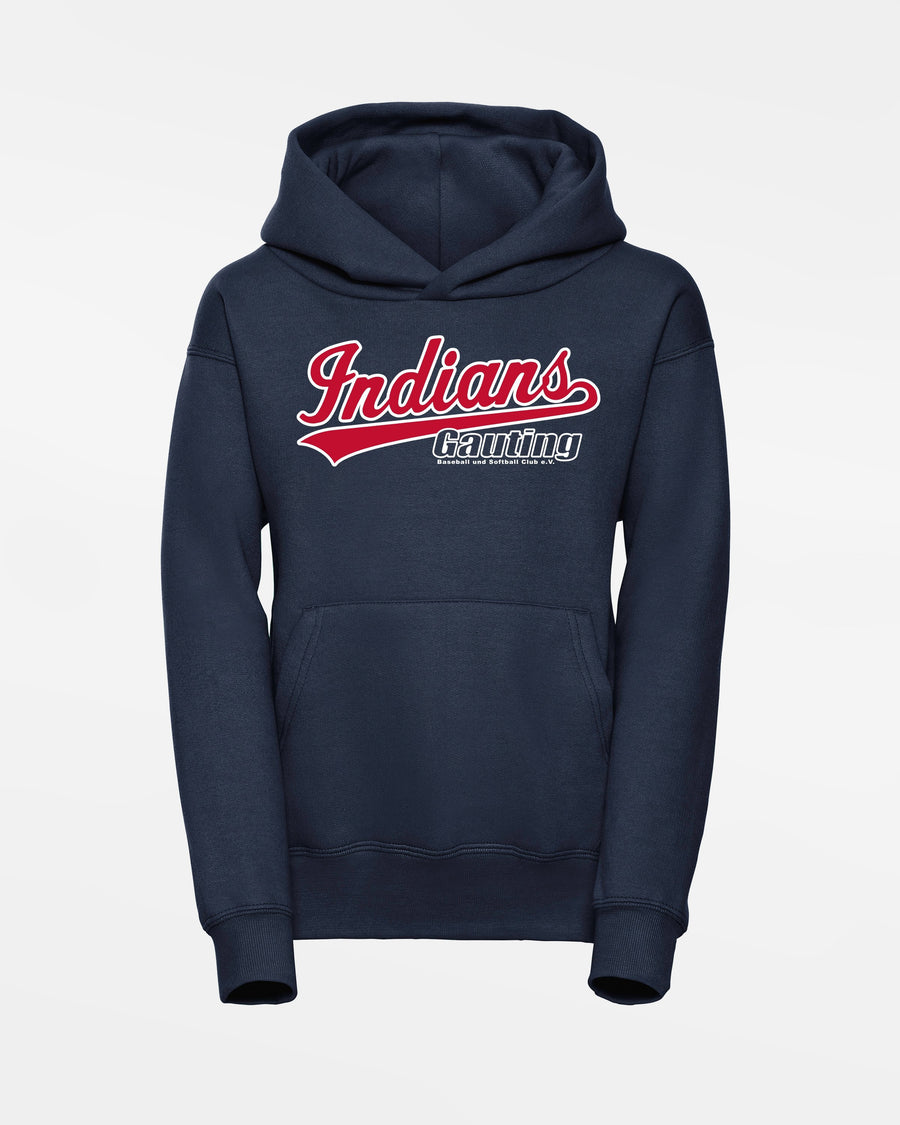 Russell Kids Basic Hoodie "Gauting Indians", Script, navy blau-DIAMOND PRIDE