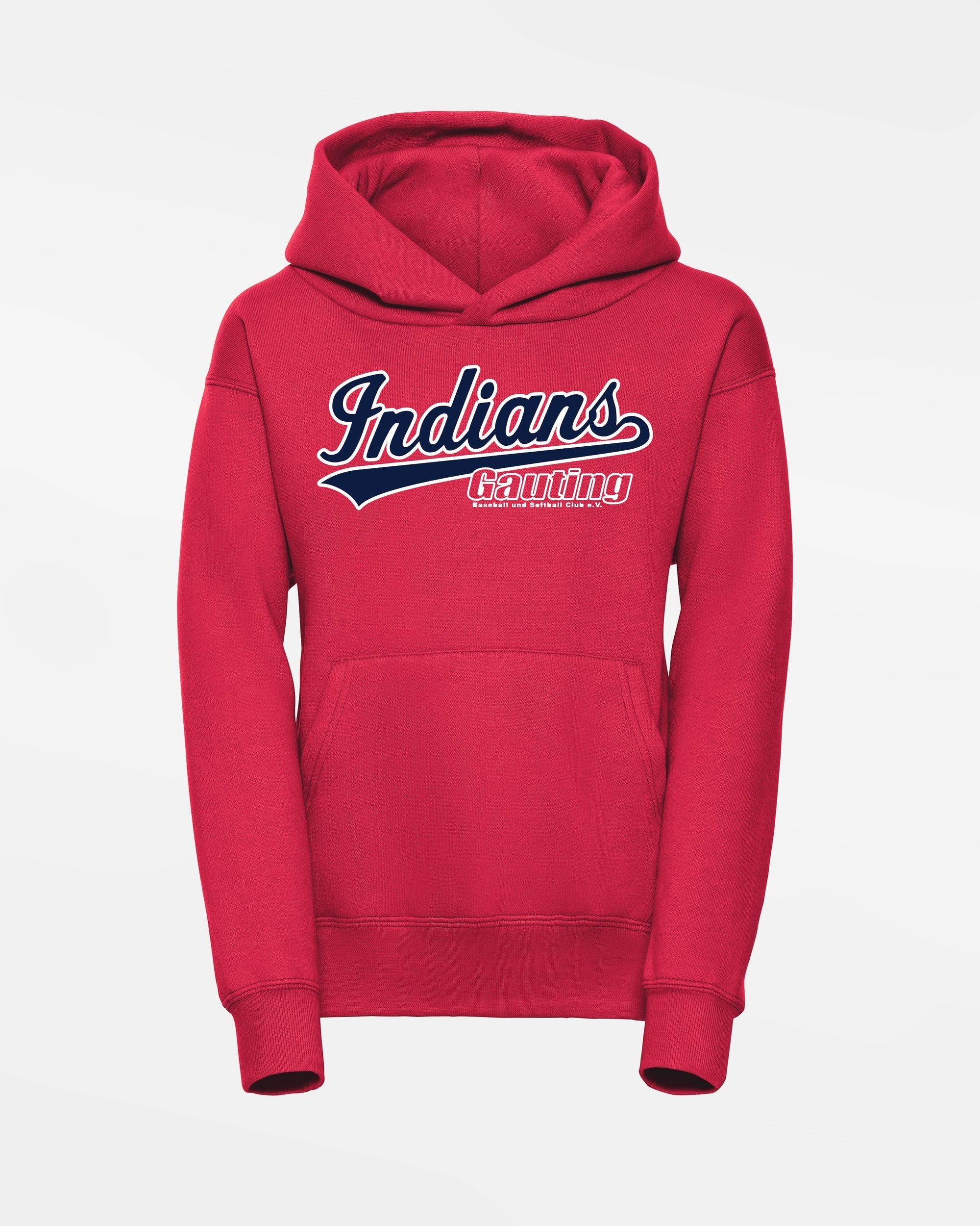 Russell Kids Basic Hoodie "Gauting Indians", Script, rot-DIAMOND PRIDE