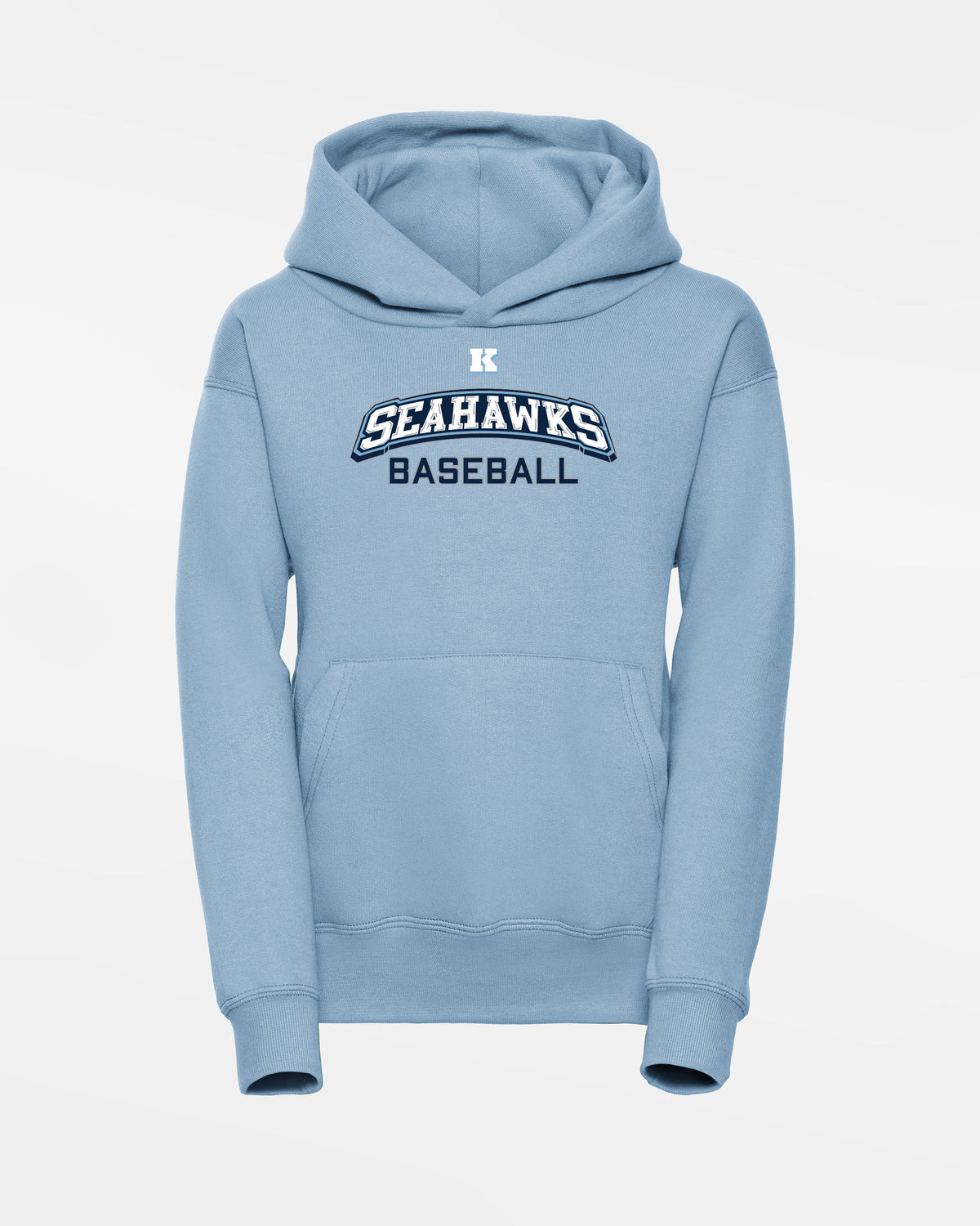 Russell Kids Basic Hoodie "Kiel Seahawks", K & Baseball, sky blau