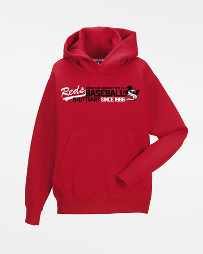 Russell Kids Basic Hoodie "Stuttgart Reds", Baseball, rot-DIAMOND PRIDE