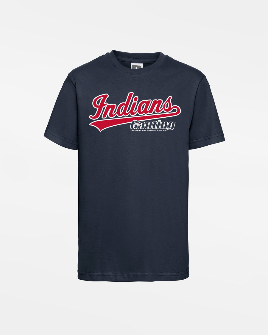 Russell Kids Basic T-Shirt "Gauting Indians", Script, navy blau-DIAMOND PRIDE
