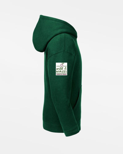 Russell Kids Premium Heavy Zip-Hoodie "Alfeld Greenhorns" , dunkelgrün-DIAMOND PRIDE