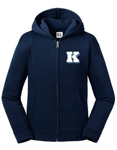 Russell Kids Premium Heavy Zipp-Hoodie "Kiel Seahawks", K, navy blau-DIAMOND PRIDE