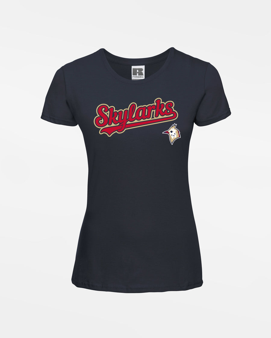 Russell Ladies Basic T-Shirt "Berlin Skylarks", Script & Bird, navy blau-DIAMOND PRIDE
