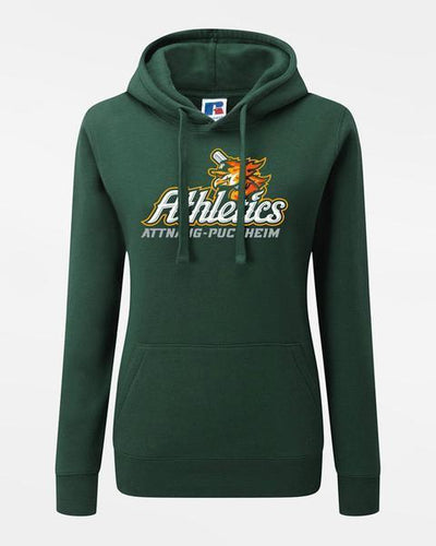 Russell Ladies Premium Heavy Hoodie "Attnang Athletics", Primary Logo, dunkelgrün-DIAMOND PRIDE