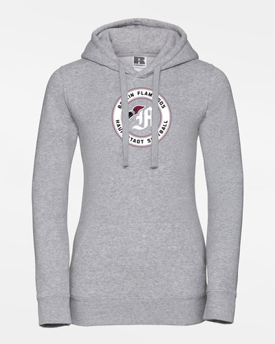 Russell Ladies Premium Heavy Hoodie "Berlin Flamingos", Crest Softball, heather grau-DIAMOND PRIDE