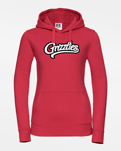 Russell Ladies Premium Heavy Hoodie "Freising Grizzlies", Script, rot-DIAMOND PRIDE