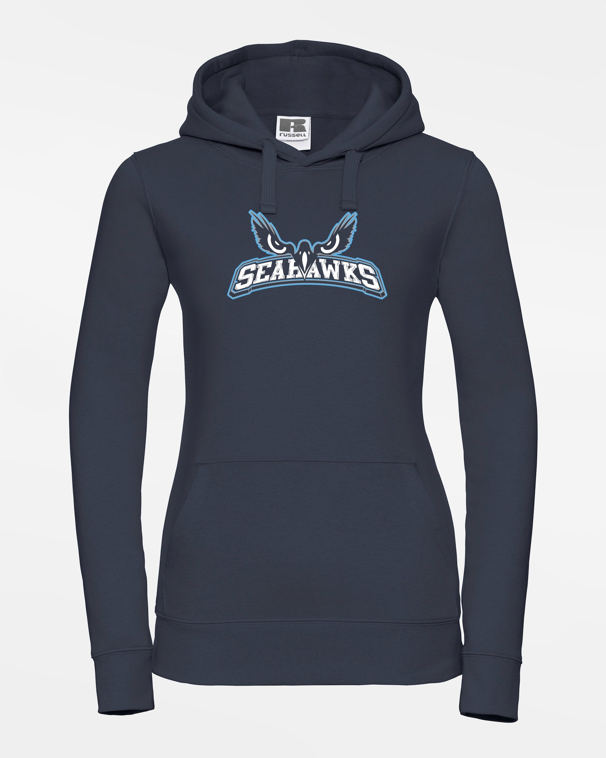 Russell Ladies Premium Heavy Hoodie "Kiel Seahawks", Eyes & Seahawks, navy blau-DIAMOND PRIDE