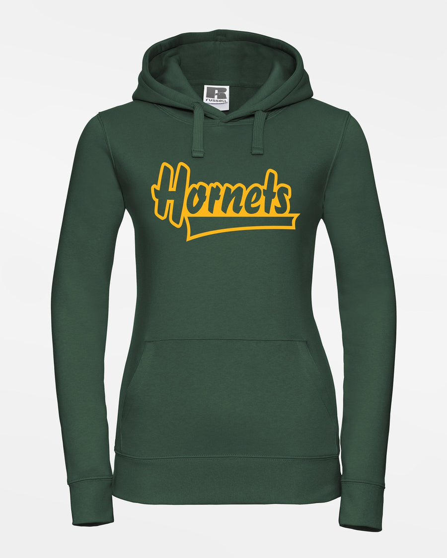 Russell Ladies Premium Heavy Hoodie "Saarlouis Hornets", Script, dunkelgrün-DIAMOND PRIDE