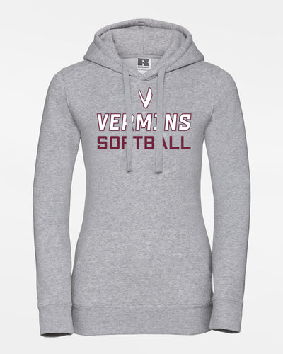 Russell Ladies Premium Heavy Hoodie "Wesseling Vermins", Softball, heather grau-DIAMOND PRIDE