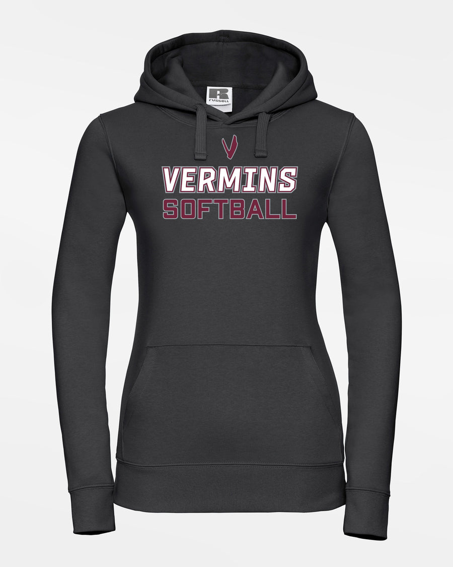 Russell Ladies Premium Heavy Hoodie "Wesseling Vermins", Softball, schwarz-DIAMOND PRIDE