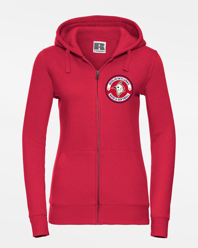 Russell Ladies Premium Heavy Zip-Hoodie "Berlin Skylarks", Crest, rot-DIAMOND PRIDE