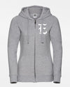 Russell Ladies Premium Heavy Zip-Hoodie "Eismannsberg Icesharks", IE, heather grau-DIAMOND PRIDE