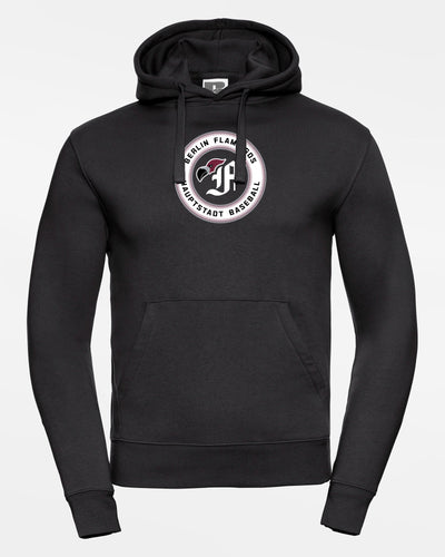 Russell Premium Heavy Hoodie "Berlin Flamingos", Crest Baseball, schwarz-DIAMOND PRIDE