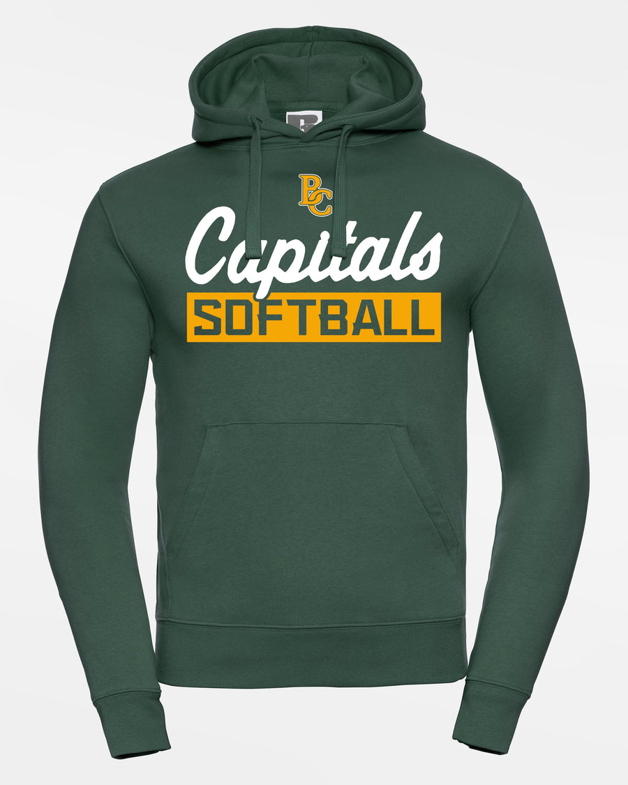 Russell Premium Heavy Hoodie "Bonn Capitals", Softball, dunkelgrün-DIAMOND PRIDE