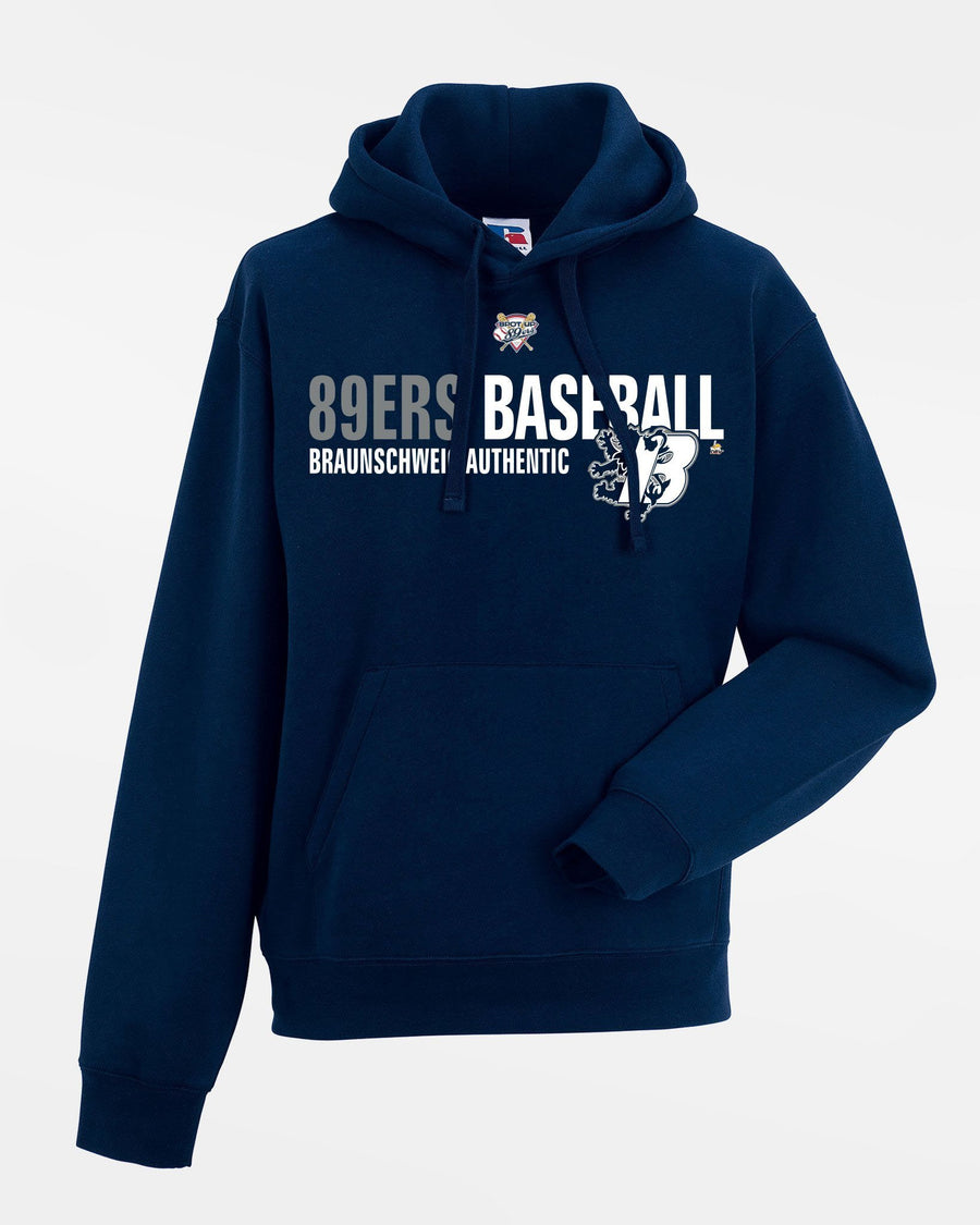 Russell Premium Heavy Hoodie "Braunschweig 89ers", Script, navy blau-DIAMOND PRIDE