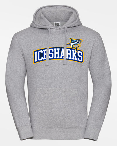 Russell Premium Heavy Hoodie "Eismannsbereg Icesharks", Icesharks, heather grau-DIAMOND PRIDE