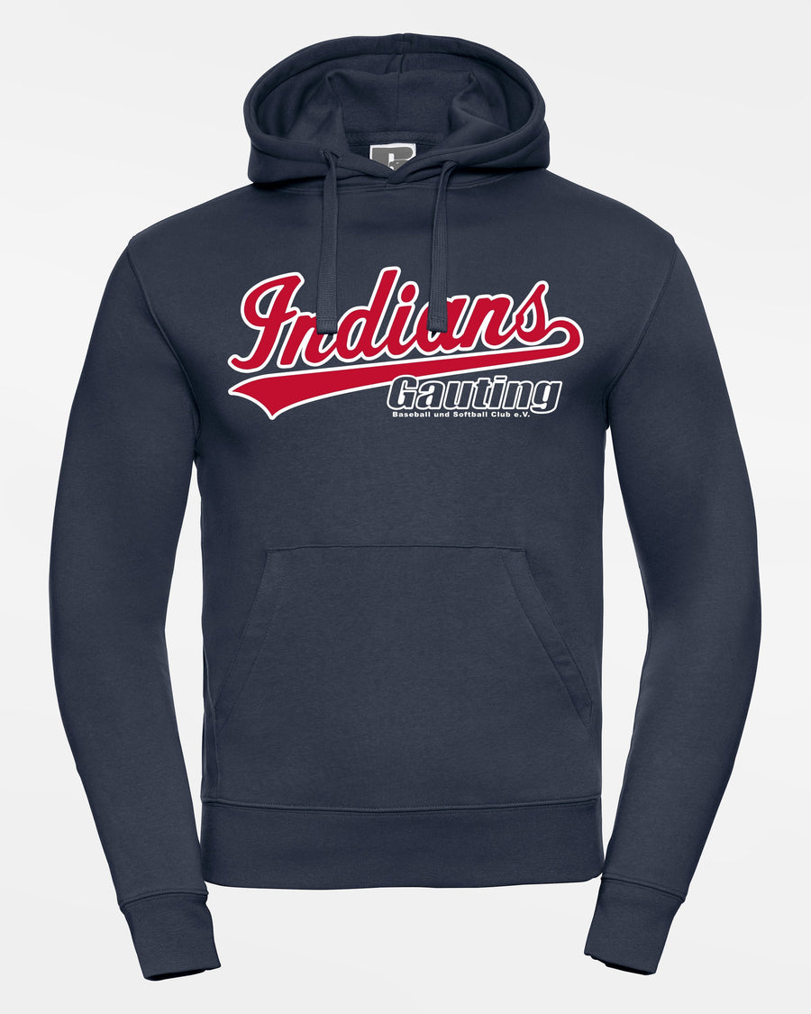 Russell Premium Heavy Hoodie "Gauting Indians", Script, navy blau-DIAMOND PRIDE