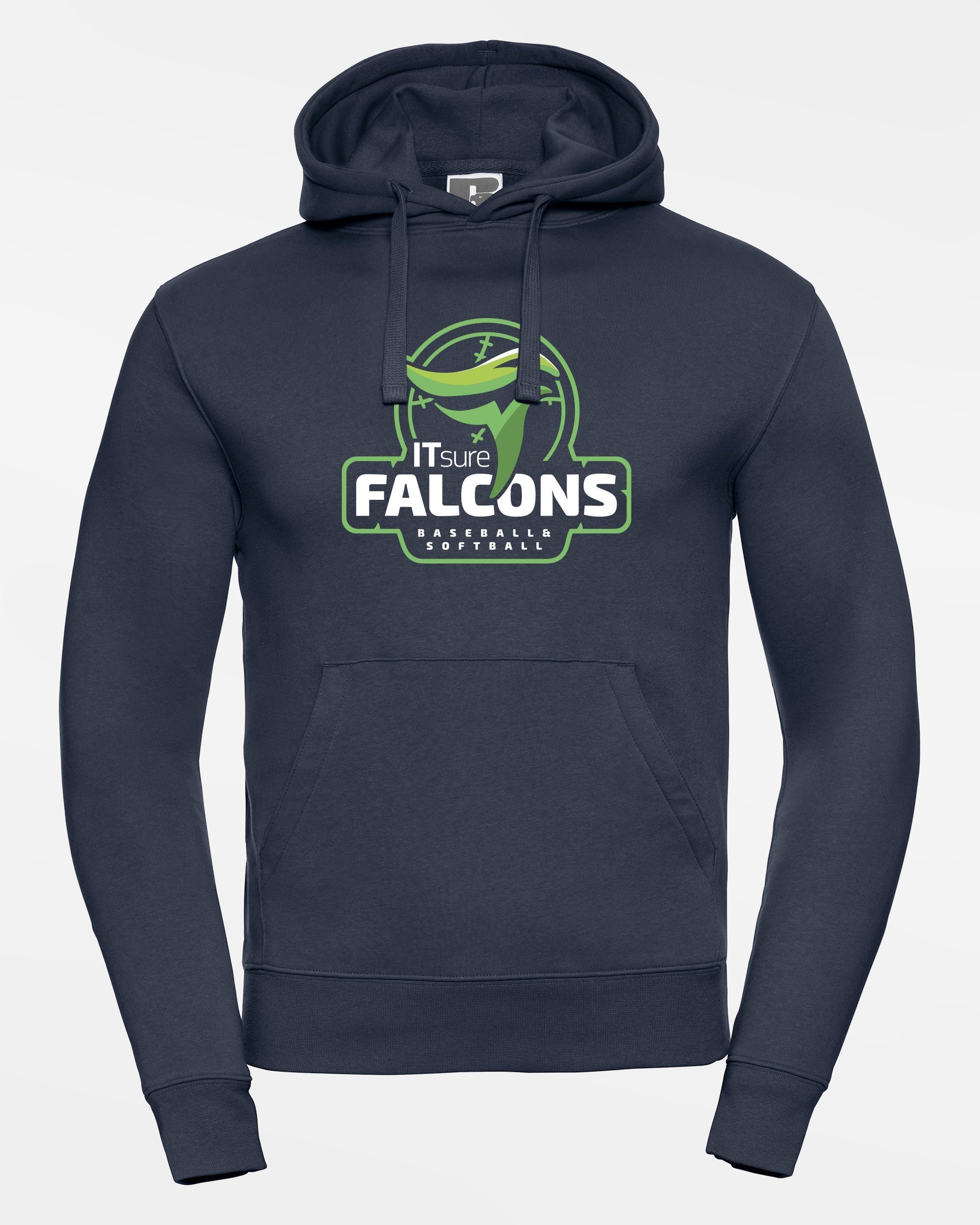 Russell Premium Heavy Hoodie "IT SURE FALCONS", navy blau-DIAMOND PRIDE