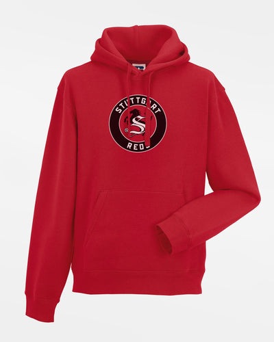 Russell Premium Heavy Hoodie "Stuttgart Reds", Crest, rot-DIAMOND PRIDE