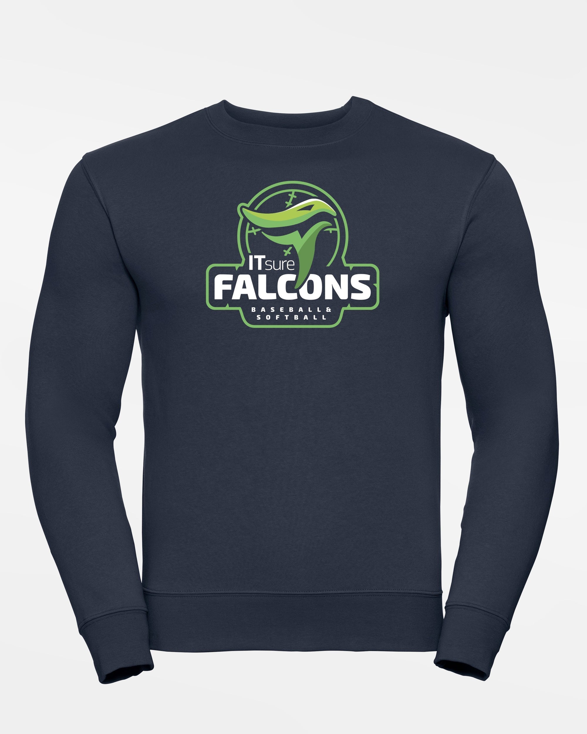 Russell Premium Heavy Sweater "IT SURE FALCONS", navy blau-DIAMOND PRIDE
